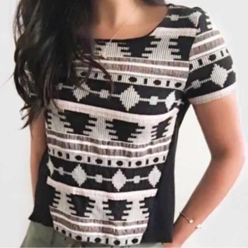 Anthropologie Sunday in Brooklyn Ellery Aztec Tribal Knit Women’s Top XS